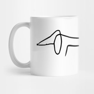 Picasso's sausage dog Mug